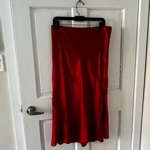 NWT Rails Maya Satin Side Slit Skirt Size XL